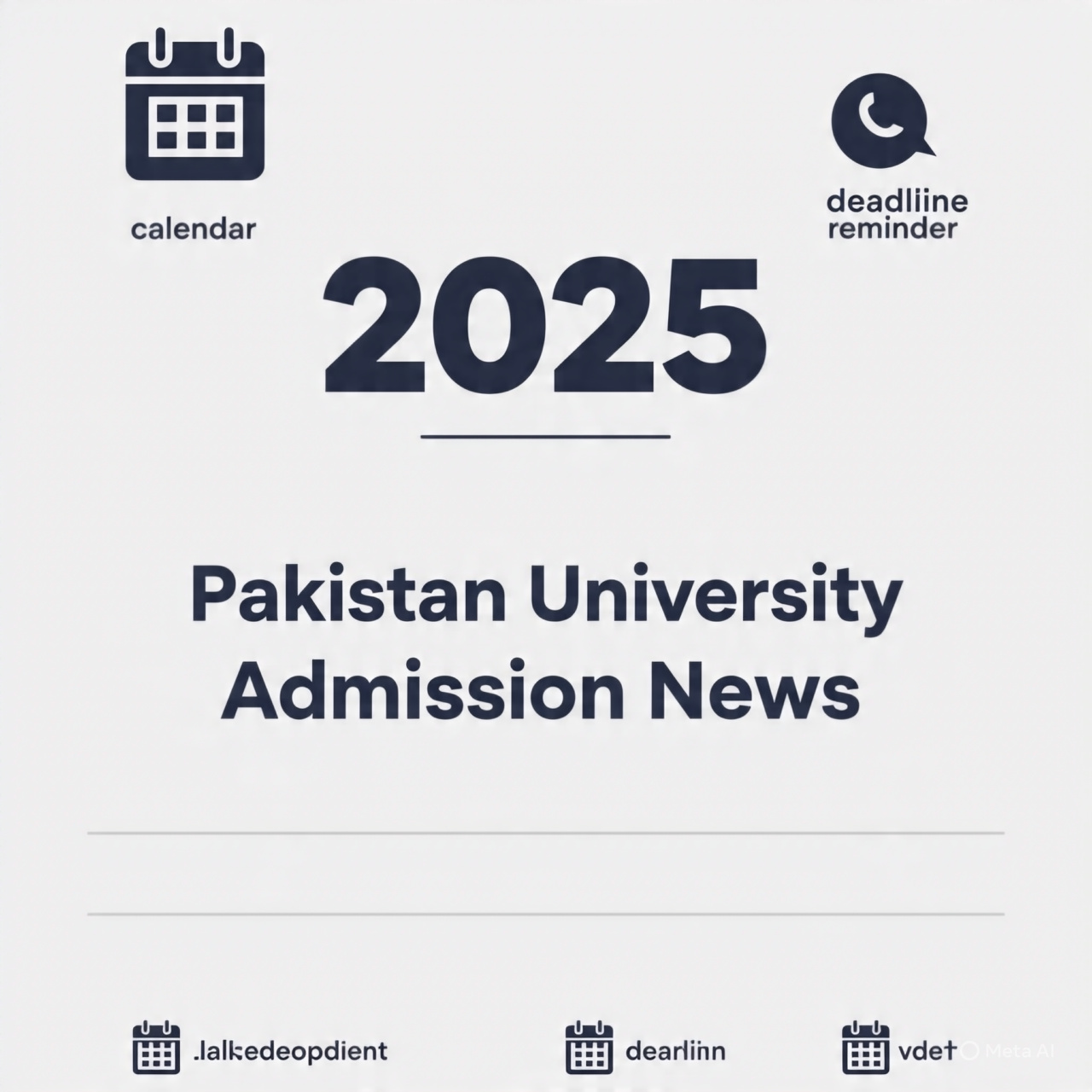 Latest Admission Updates in Pakistan — 2025